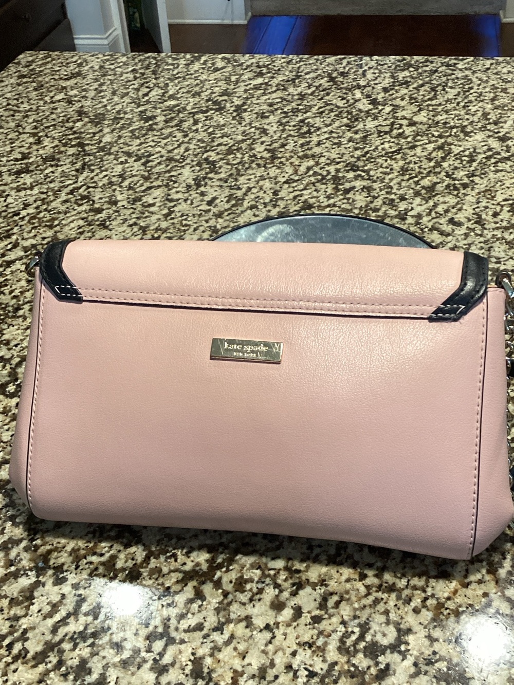 kate spade Pink and Black Bow Crossbody Bag with wallet and Dust Bag - Picture 2 of 9